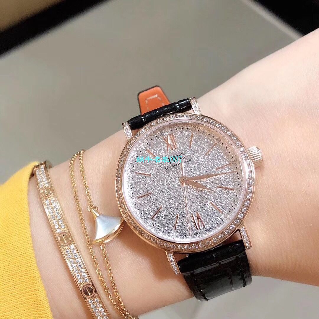 渠道原单 IWC 柏涛菲诺真钻瑞士 Movement 女表IW357406 wrist watches  / WG530