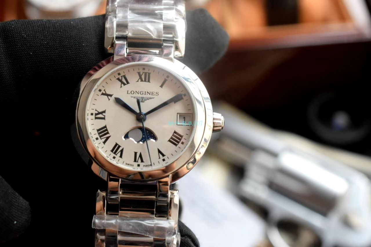 GS Factory  High quality  Replica Watches  Longines 心月女士月相L8.115.4.71.6 wrist watches  / L168