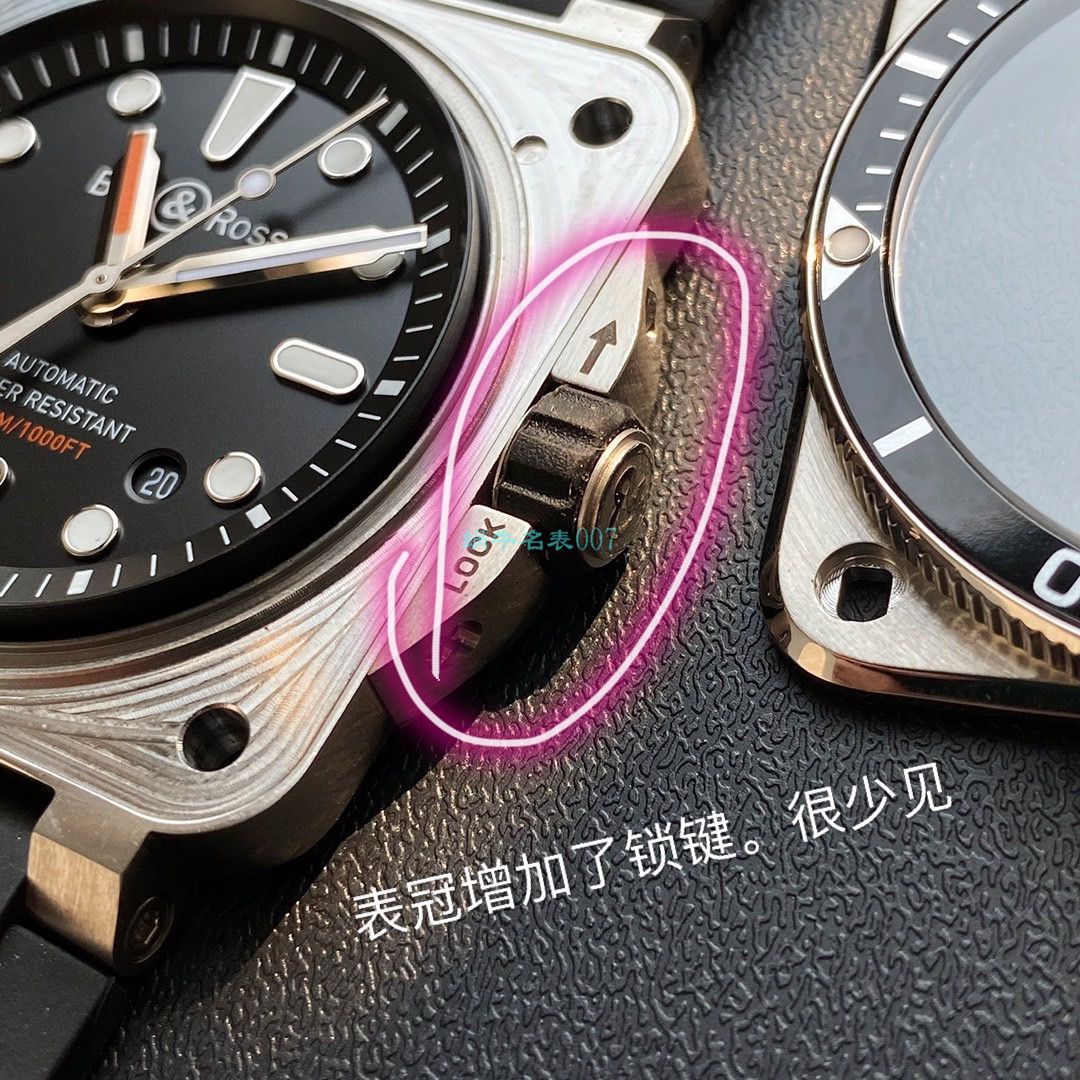  Bell & Ross 原单INSTRUMENTS系列BR0392-D-BU-ST/SRB wrist watches  / BR036