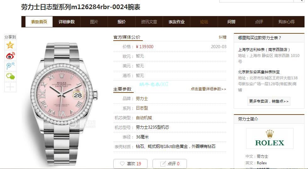 EW Factory  Rolex  top  Replica Copy 36 Datejust m126283rbr-0012，m126281rbr-0016，m126284rbr-0024 wrist watches  / R601