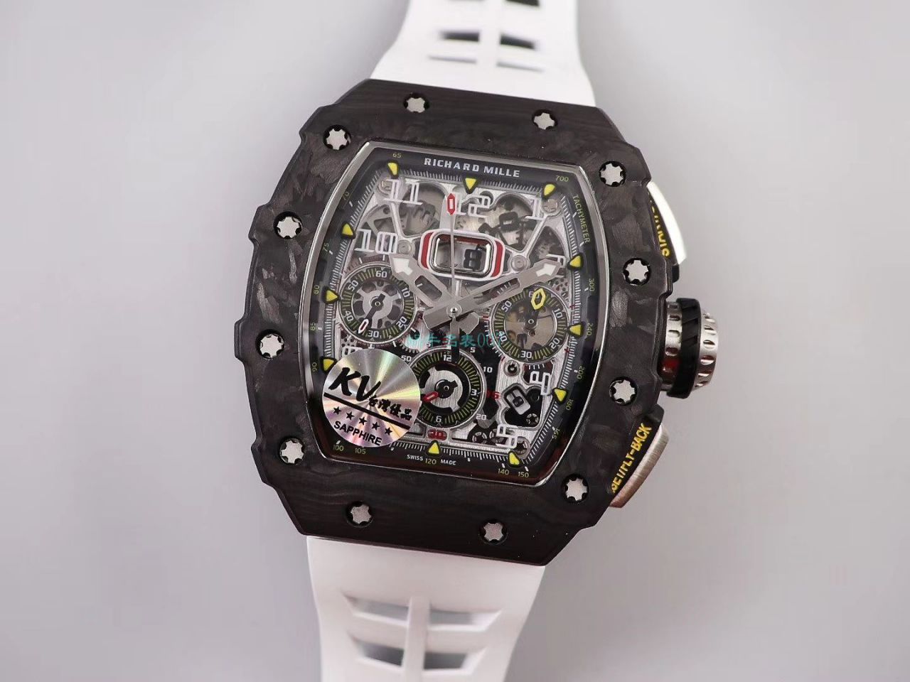 KV Factory  top  Replica  RICHARD MILLE RM-011锻造 carbon fiber 系列【原版 carbon fiber 纹路】V2全新升级版 / KVRM11V2