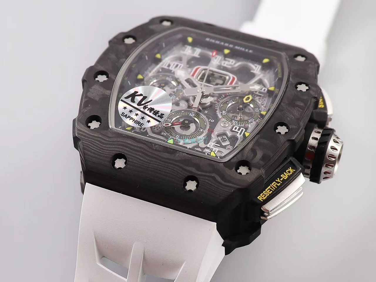 KV Factory  top  Replica  RICHARD MILLE RM-011锻造 carbon fiber 系列【原版 carbon fiber 纹路】V2全新升级版 / KVRM11V2