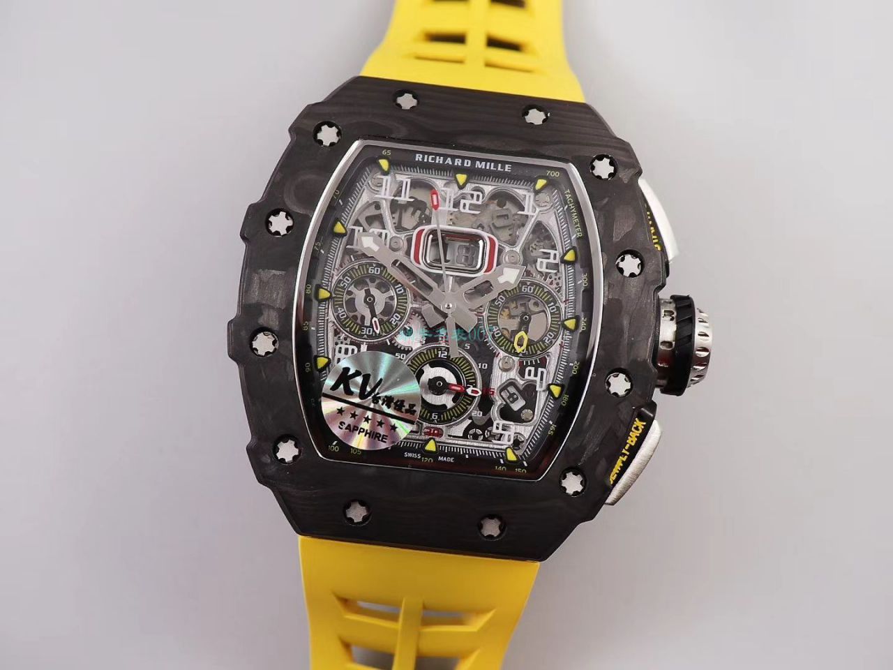 KV Factory  top  Replica  RICHARD MILLE RM-011锻造 carbon fiber 系列【原版 carbon fiber 纹路】V2全新升级版 / KVRM11V2