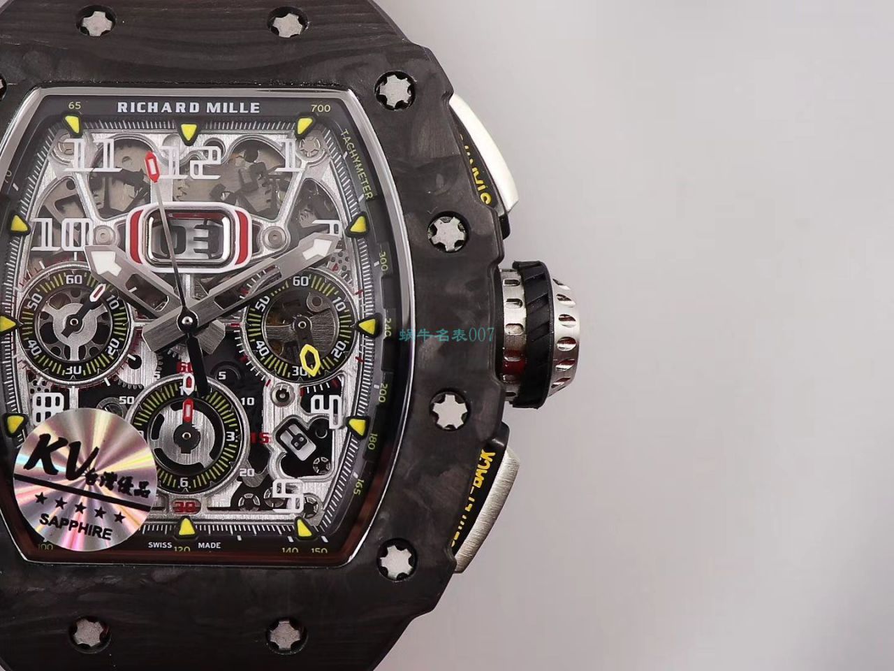 KV Factory  top  Replica  RICHARD MILLE RM-011锻造 carbon fiber 系列【原版 carbon fiber 纹路】V2全新升级版 / KVRM11V2