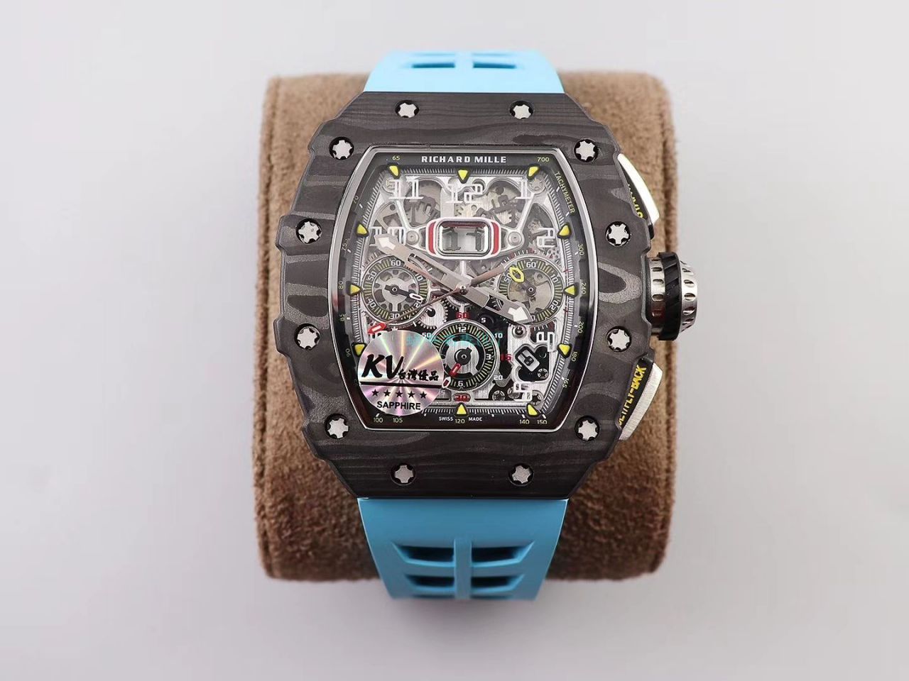 KV Factory  top  Replica  RICHARD MILLE RM-011锻造 carbon fiber 系列【原版 carbon fiber 纹路】V2全新升级版 / KVRM11V2