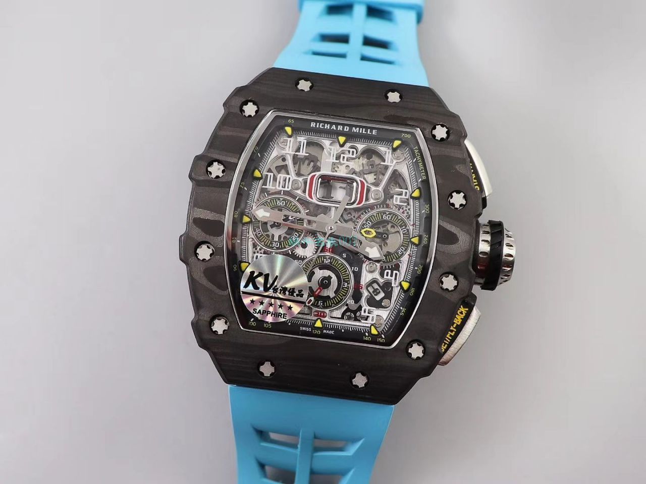 KV Factory  top  Replica  RICHARD MILLE RM-011锻造 carbon fiber 系列【原版 carbon fiber 纹路】V2全新升级版 / KVRM11V2