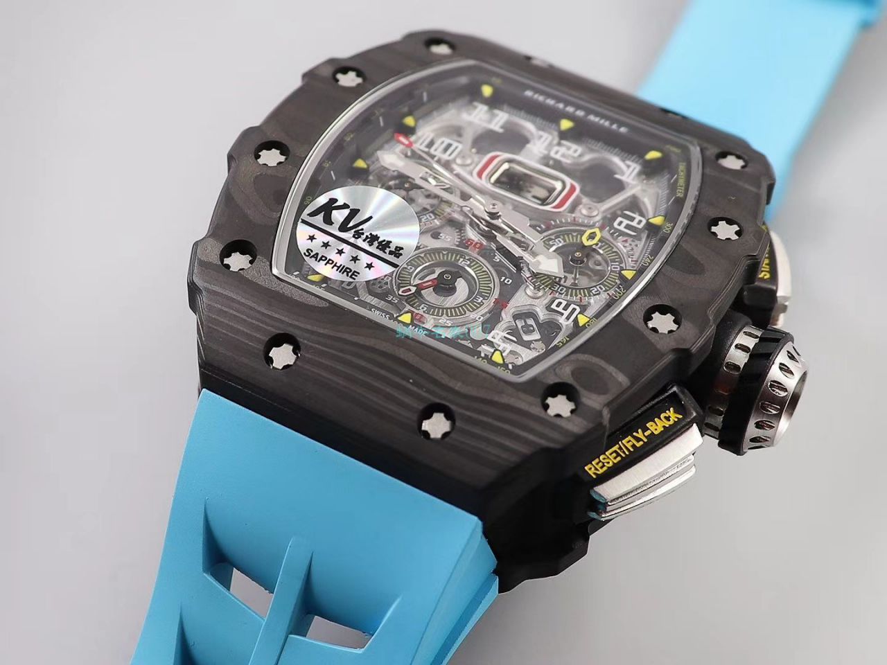 KV Factory  top  Replica  RICHARD MILLE RM-011锻造 carbon fiber 系列【原版 carbon fiber 纹路】V2全新升级版 / KVRM11V2