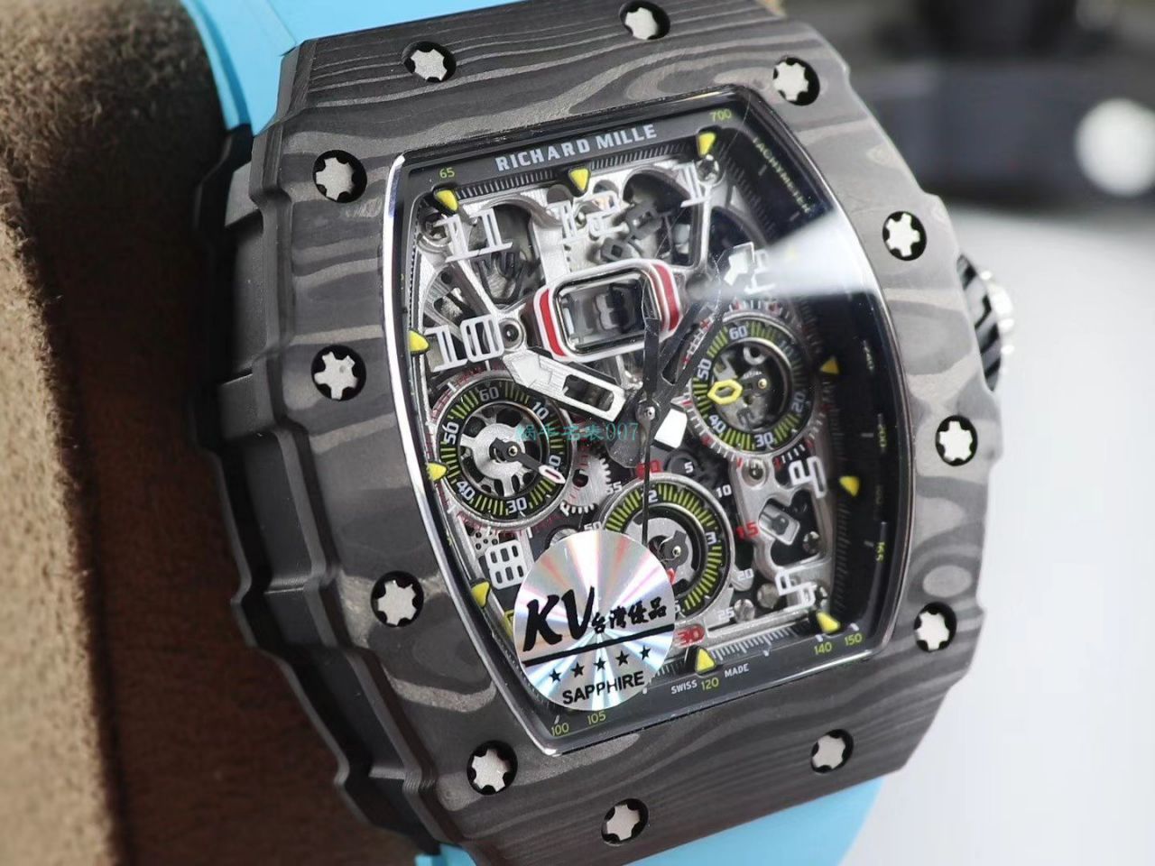 KV Factory  top  Replica  RICHARD MILLE RM-011锻造 carbon fiber 系列【原版 carbon fiber 纹路】V2全新升级版 / KVRM11V2