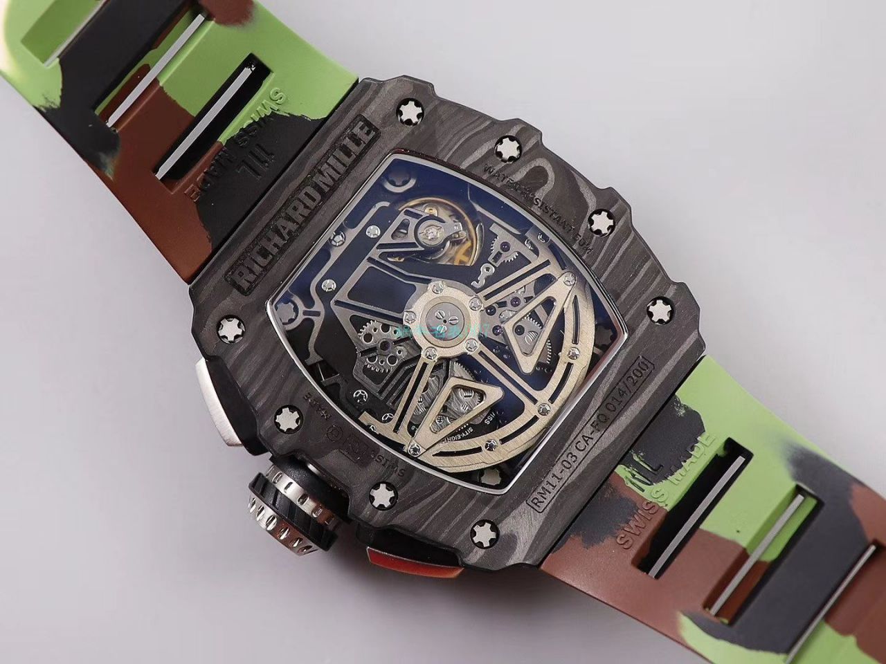 KV Factory  top  Replica  RICHARD MILLE RM-011锻造 carbon fiber 系列【原版 carbon fiber 纹路】V2全新升级版 / KVRM11V2
