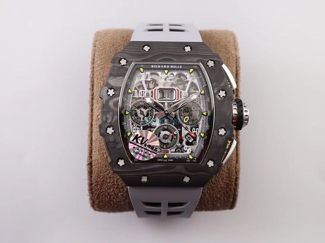 KV Factory  top  Replica  RICHARD MILLE RM-011锻造 carbon fiber 系列【原版 carbon fiber 纹路】V2全新升级版 / KVRM11V2