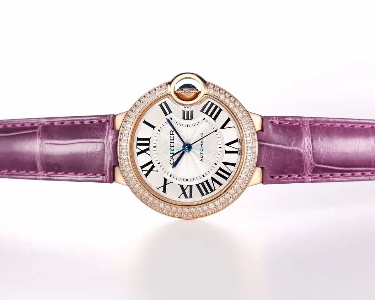 V6 Factory  Cartier  蓝气球女表33,36毫米7K版本 top  Replica Copy 最终版两档 copy customized 级别Cal.076自动 Movement  / K278