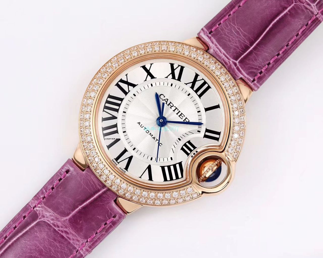 V6 Factory  Cartier  蓝气球女表33,36毫米7K版本 top  Replica Copy 最终版两档 copy customized 级别Cal.076自动 Movement  / K278