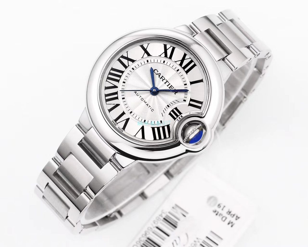 V6 Factory  Cartier  蓝气球女表33,36毫米7K版本 top  Replica Copy 最终版两档 copy customized 级别Cal.076自动 Movement  / K278