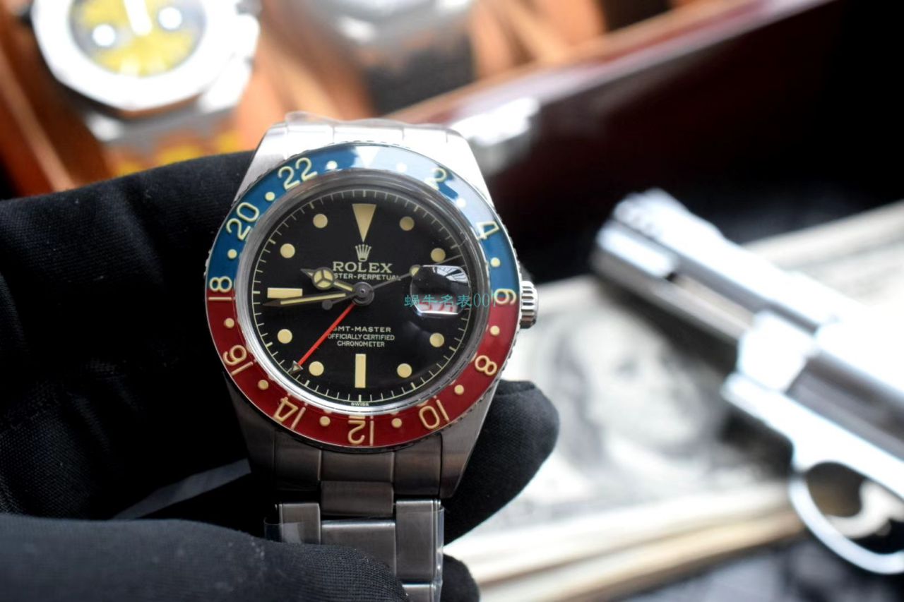  Rolex 复古 GMT MASTER II系列可乐圈GMT Master II  Replica Copy 16710 wrist watches  / R602