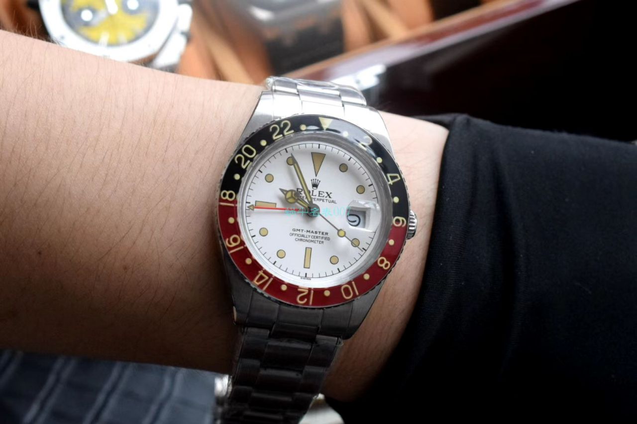  Rolex 复古 GMT MASTER II系列可乐圈GMT Master II  Replica Copy 16710 wrist watches  / R602