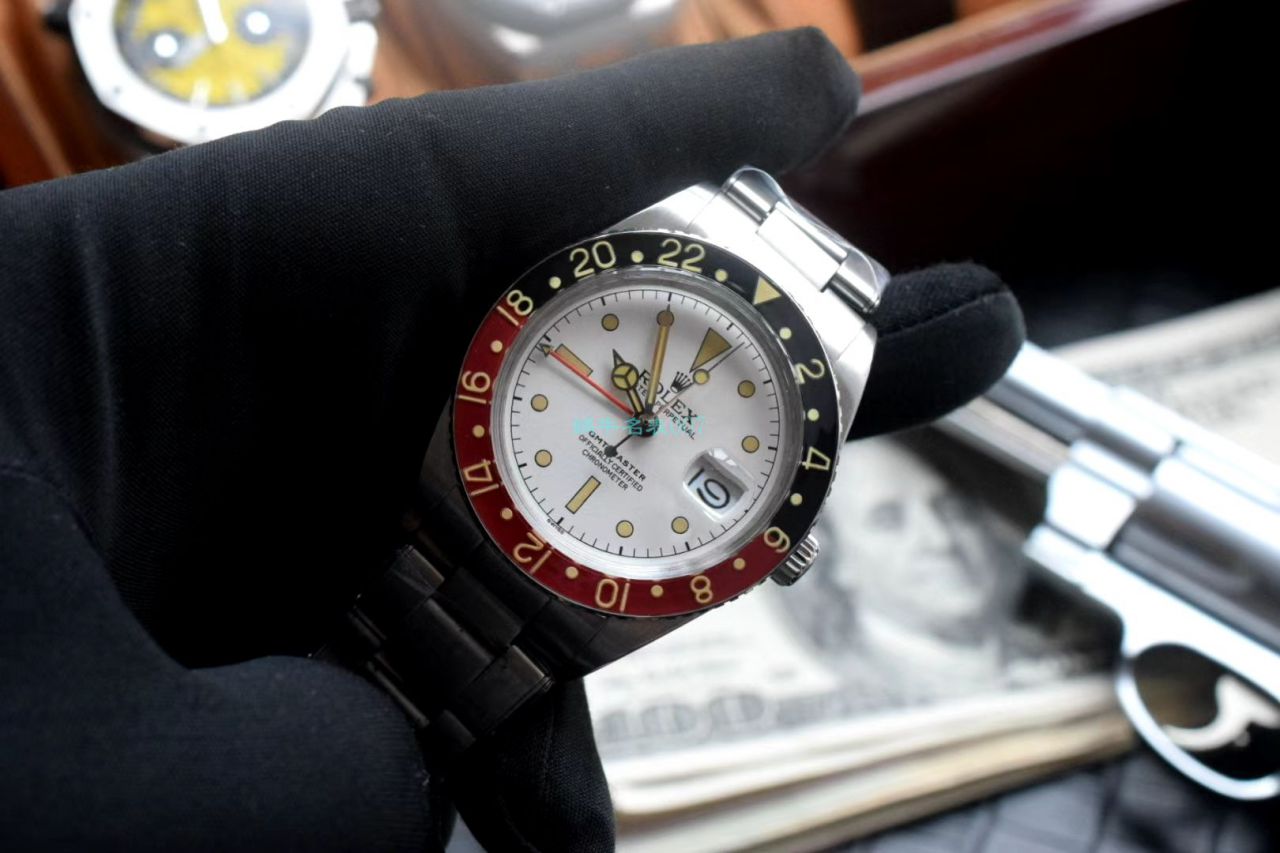  Rolex 复古 GMT MASTER II系列可乐圈GMT Master II  Replica Copy 16710 wrist watches  / R602