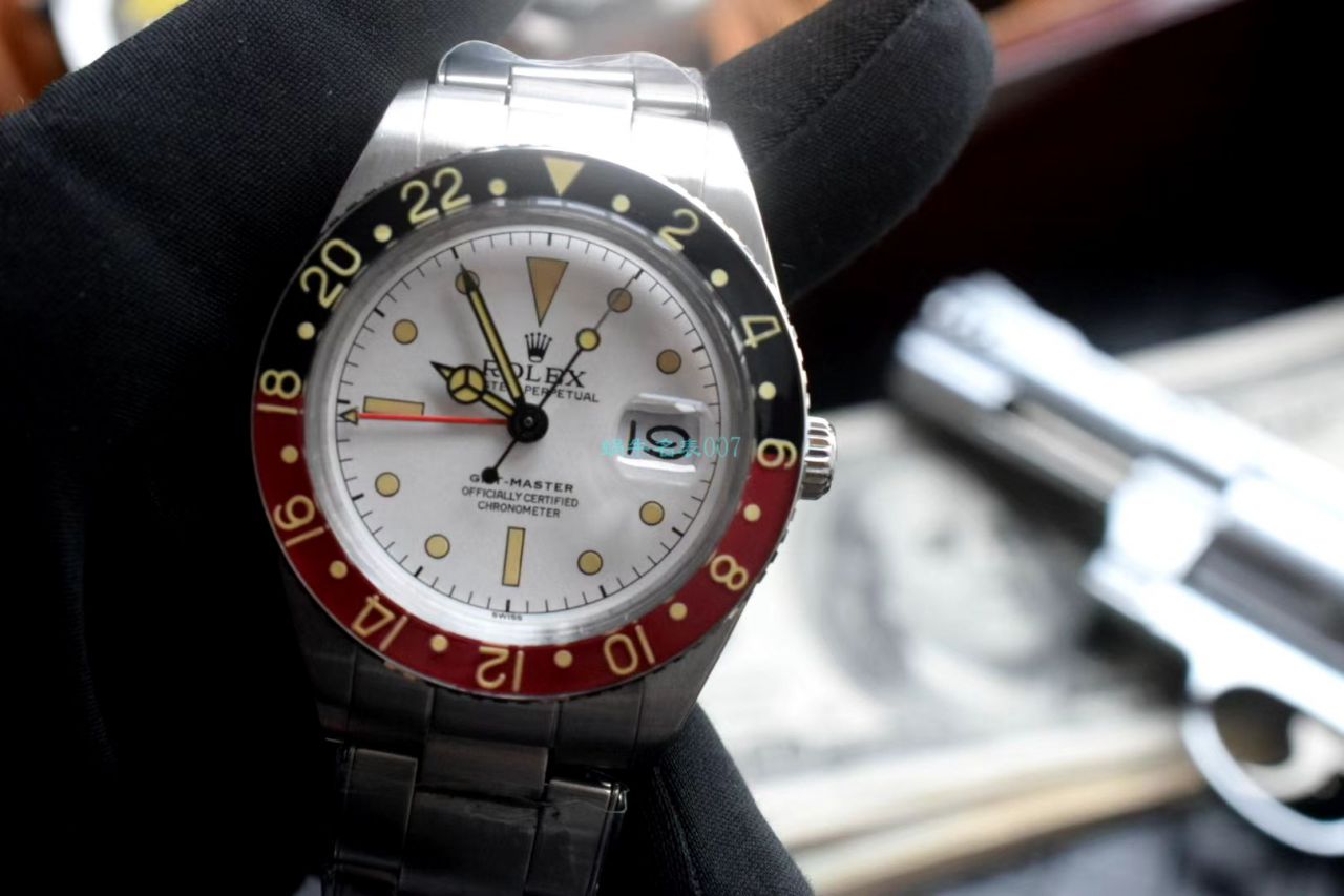  Rolex 复古 GMT MASTER II系列可乐圈GMT Master II  Replica Copy 16710 wrist watches  / R602