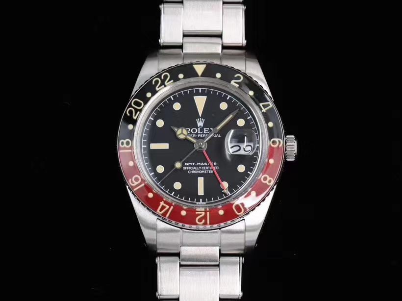  Rolex 复古 GMT MASTER II系列可乐圈GMT Master II  Replica Copy 16710 wrist watches  / R602