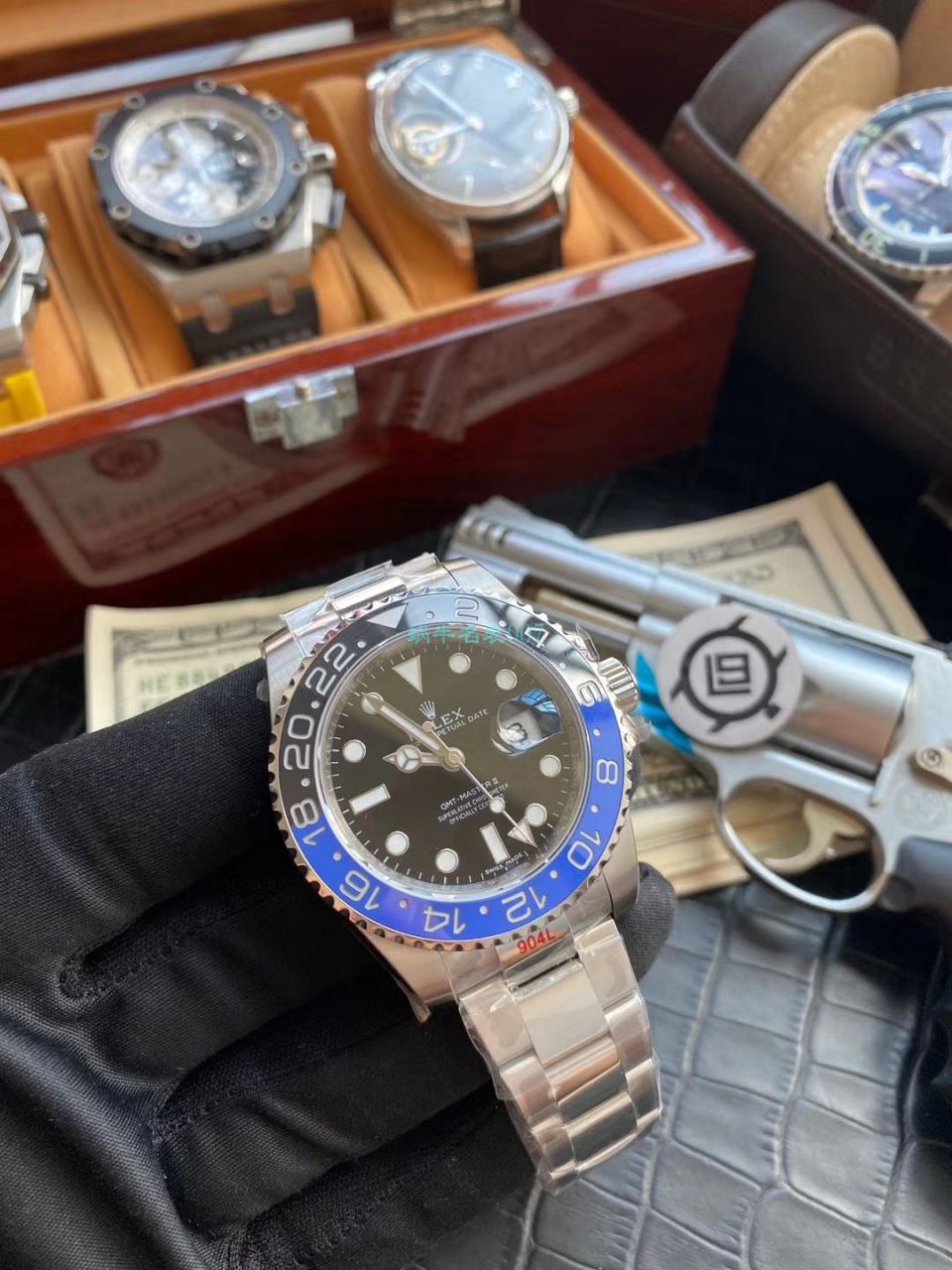 V9 Factory 官网 Replica Copy  Watches  Rolex  GMT MASTER II系列116710BLNR-78200 wrist watches (可乐圈) / R603