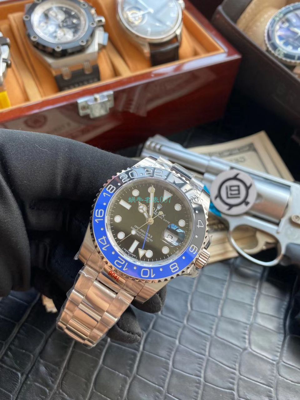 V9 Factory 官网 Replica Copy  Watches  Rolex  GMT MASTER II系列116710BLNR-78200 wrist watches (可乐圈) / R603