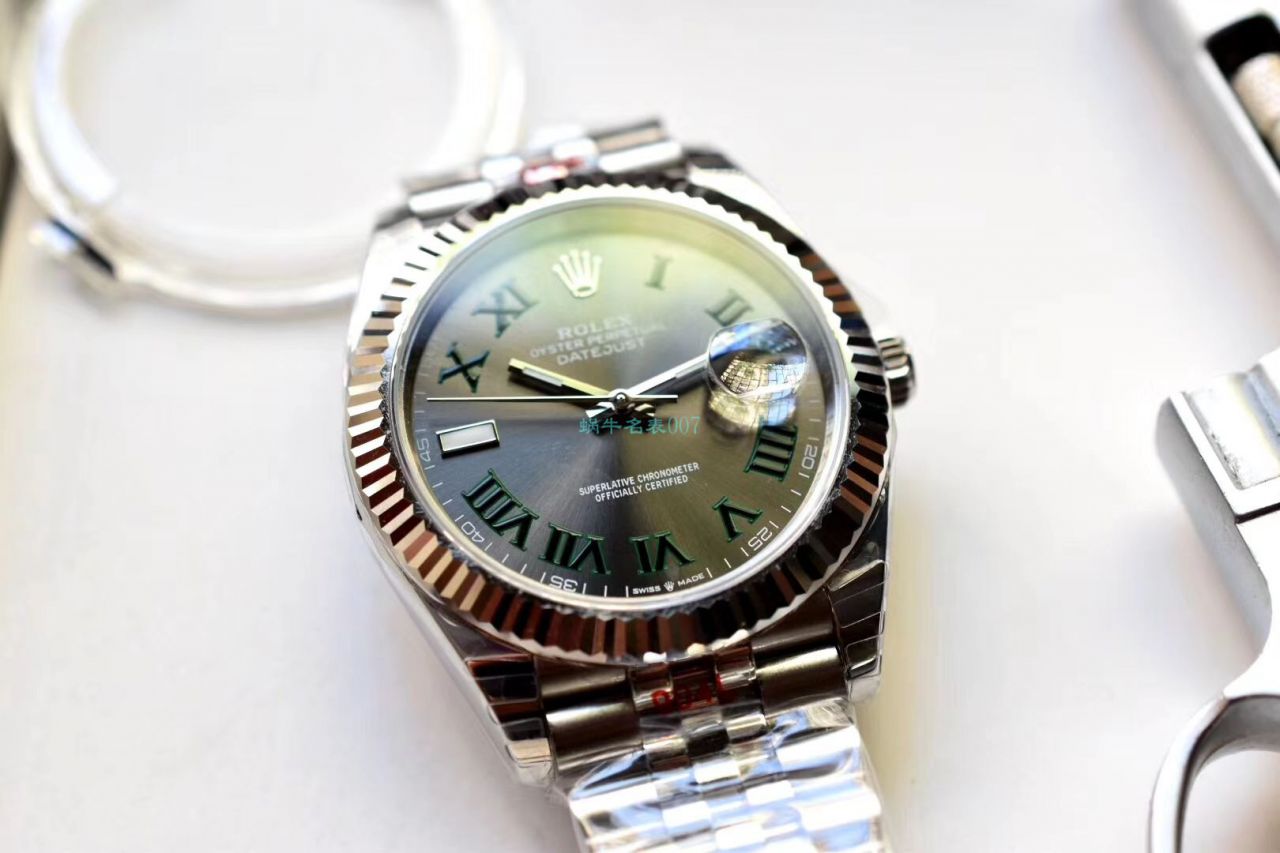 RE Factory  top  Replica Copy  Watches  Rolex   Datejust 系列m126334-0022绿萝 wrist watches  / R607