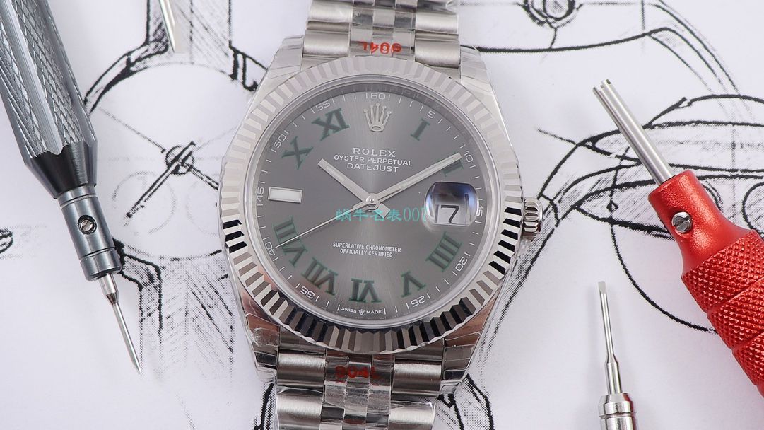 RE Factory  top  Replica Copy  Watches  Rolex   Datejust 系列m126334-0022绿萝 wrist watches  / R607