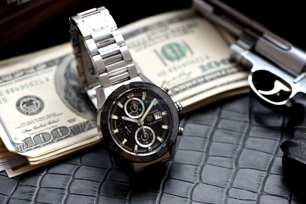 XF Factory  High quality  Replica Watches 黑面旋风 TAG Heuer 卡莱拉系列CAR201Z.BA0714 wrist watches  / TG097