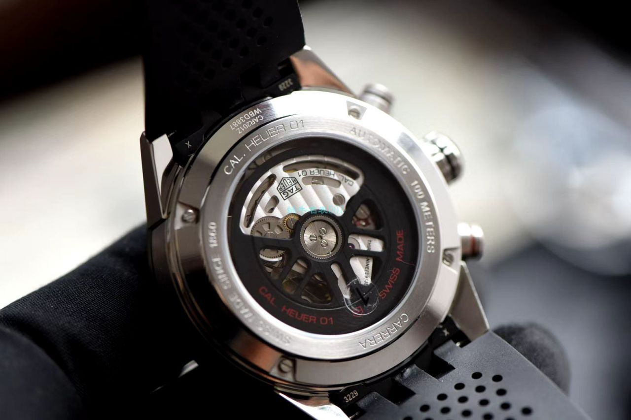 XF Factory 官网黑面旋风 TAG Heuer 卡莱拉系列CAR201Z.FT6046 wrist watches  / TG098