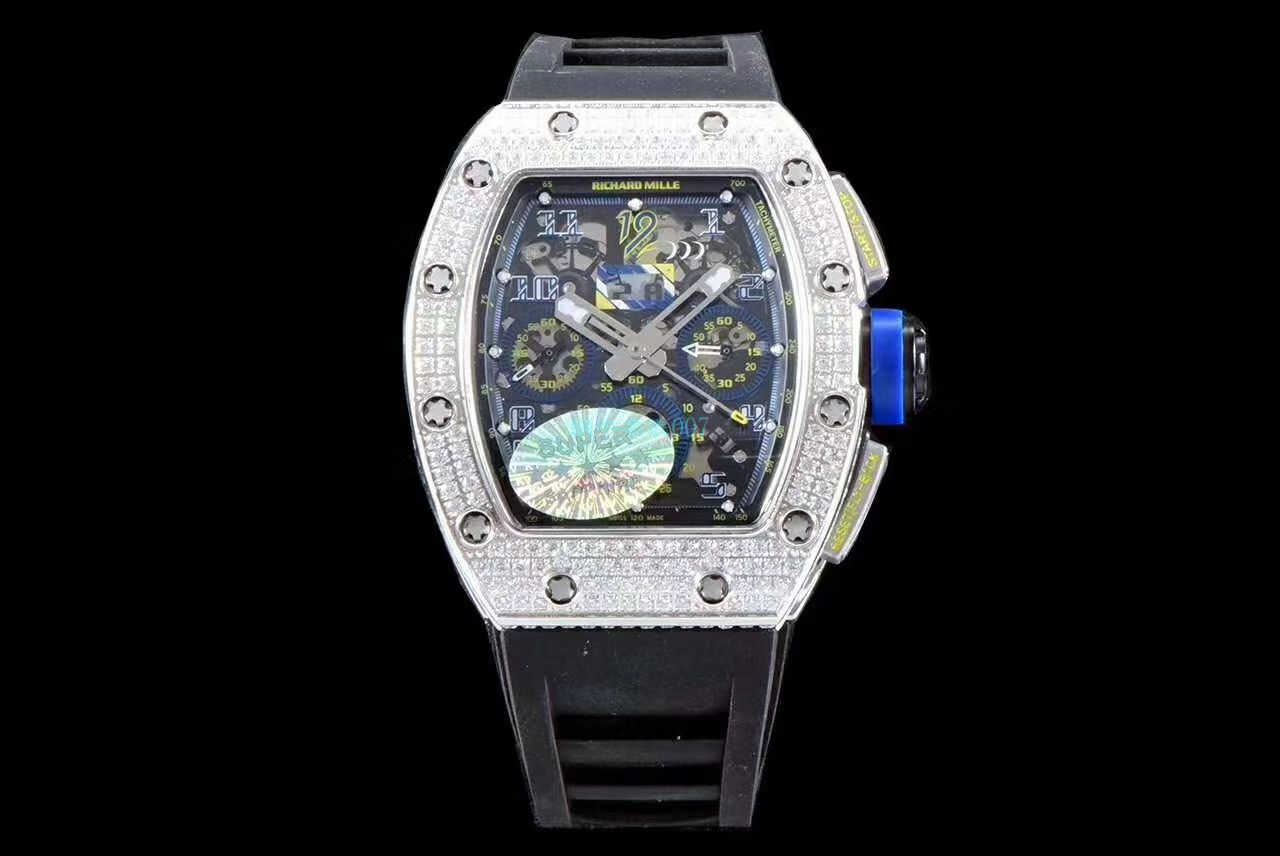 KV Factory  High quality  Replica Watches  RICHARD MILLE RM011菲利普-马萨满钻限定版 / KV011ZUAN
