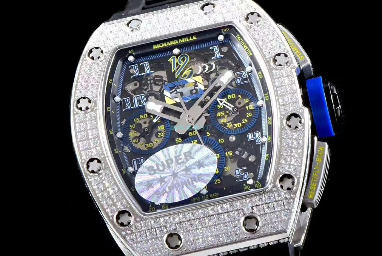 KV Factory  High quality  Replica Watches  RICHARD MILLE RM011菲利普-马萨满钻限定版 / KV011ZUAN
