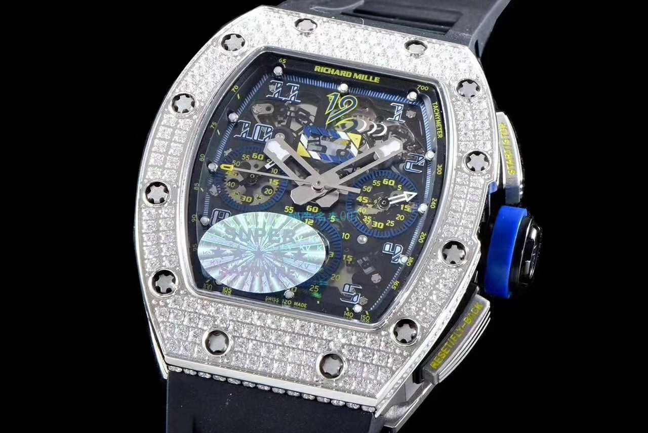 KV Factory  High quality  Replica Watches  RICHARD MILLE RM011菲利普-马萨满钻限定版 / KV011ZUAN