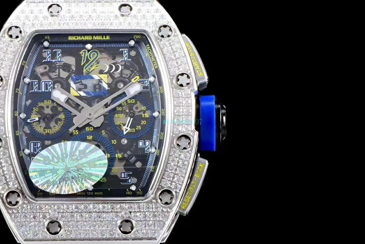 KV Factory  High quality  Replica Watches  RICHARD MILLE RM011菲利普-马萨满钻限定版 / KV011ZUAN