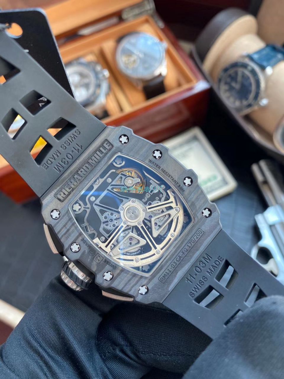 KV Factory  top  Replica  RICHARD MILLE RM-011锻造 carbon fiber 系列【原版 carbon fiber 纹路】V2全新升级版 / KVRM11V2