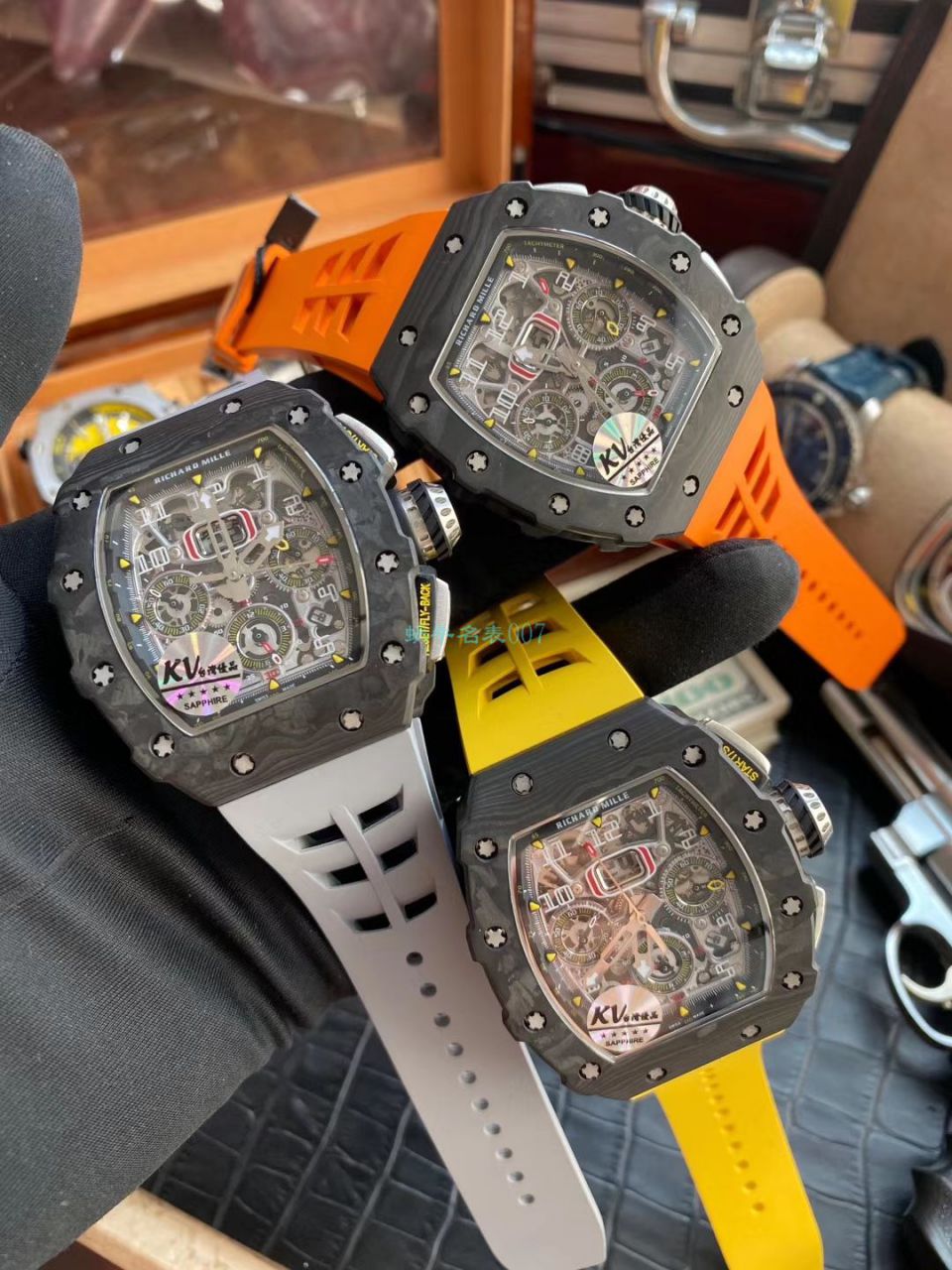 KV Factory  top  Replica  RICHARD MILLE RM-011锻造 carbon fiber 系列【原版 carbon fiber 纹路】V2全新升级版 / KVRM11V2