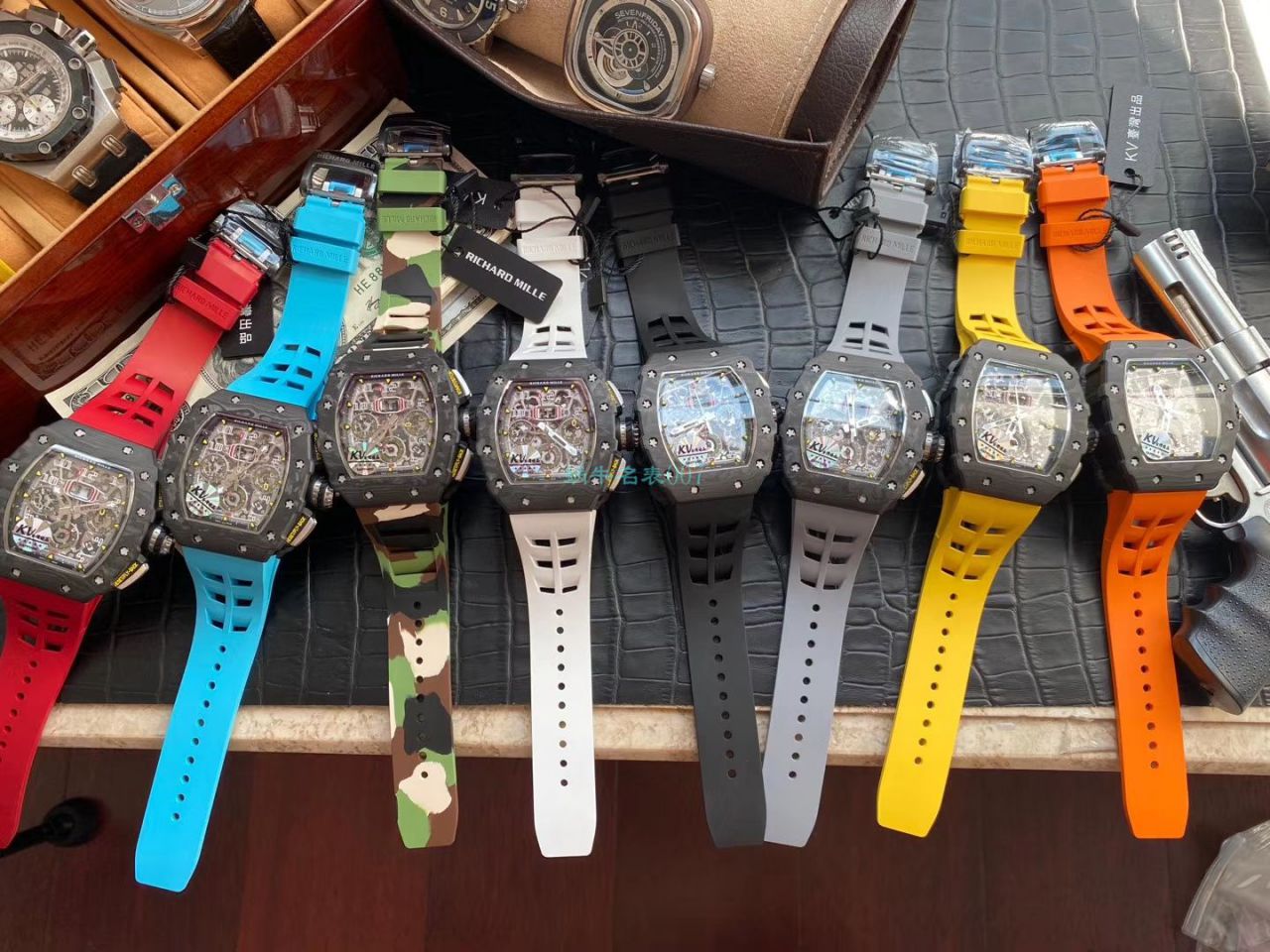 KV Factory  top  Replica  RICHARD MILLE RM-011锻造 carbon fiber 系列【原版 carbon fiber 纹路】V2全新升级版 / KVRM11V2