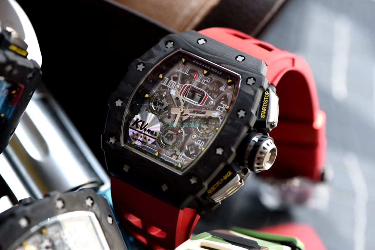 KV Factory  top  Replica  RICHARD MILLE RM-011锻造 carbon fiber 系列【原版 carbon fiber 纹路】V2全新升级版 / KVRM11V2