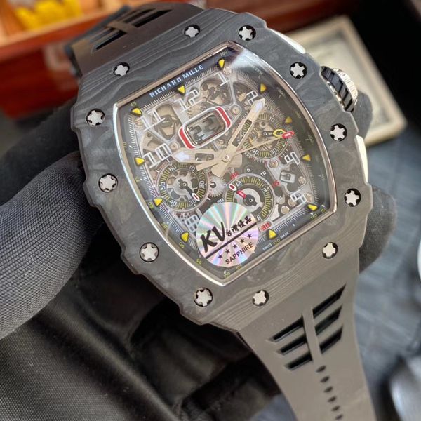 KV Factory V2全新升级版 top  Replica  RICHARD MILLE  Watches RM 011男士系列