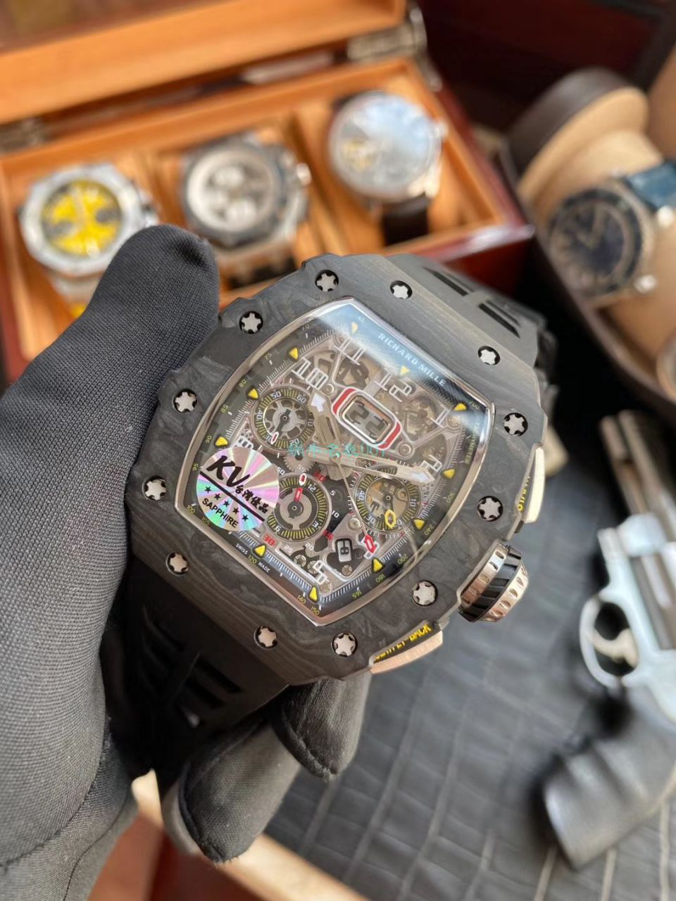KV Factory V2升级版 High quality  Replica Watches  Richard Miller 男士系列RM 011 wrist watches  / KV011V2C