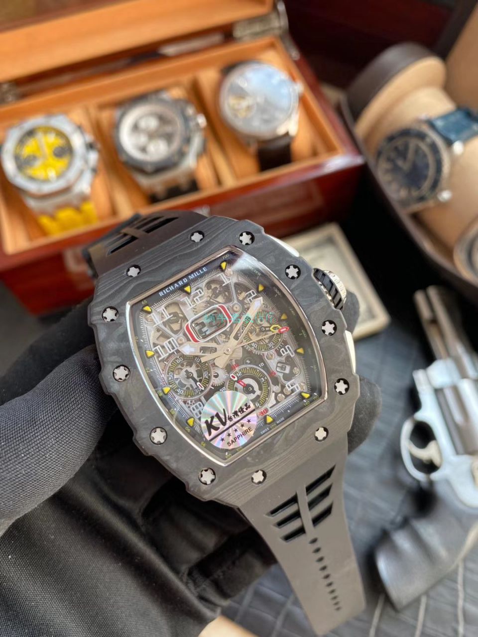 KV Factory  Perfect  Copy  Watches RICHARD MILLE RICHARD MILLE RM011最新V2升级 / KV011V2B