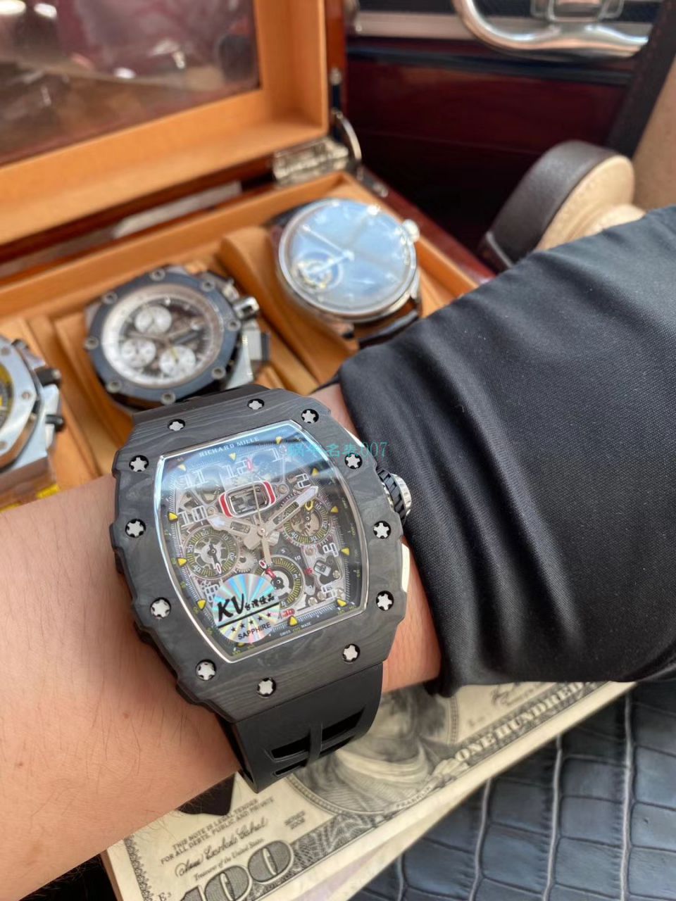 KV Factory  Perfect  Copy  Watches RICHARD MILLE RICHARD MILLE RM011最新V2升级 / KV011V2B