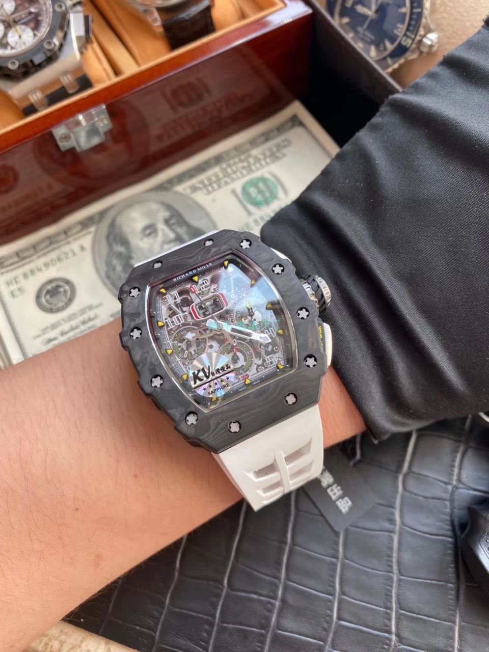 KV Factory  Perfect  Copy  Watches RICHARD MILLE RICHARD MILLE RM011最新V2升级 / KV011V2B
