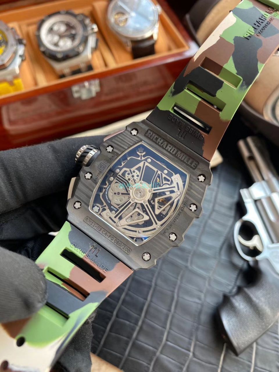 KV Factory V2升级版 High quality  Replica Watches  Richard Miller 男士系列RM 011 wrist watches  / KV011V2C