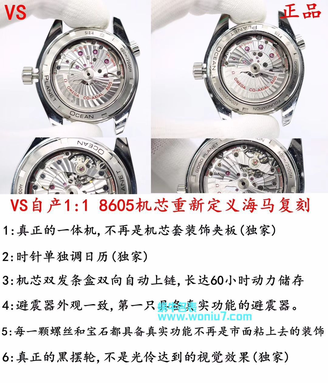 VS Factory  Replica OMEGA Seamaster 600米GMT美好星球232.30.44.22.03.001，232.30.44.22.01.001，232.30.44.22.01.002 / M356VS
