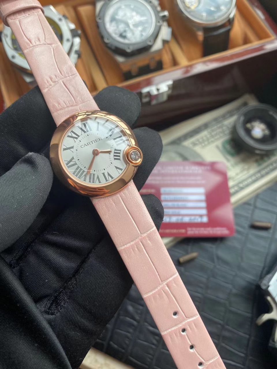 V6 Factory  top  Replica Copy  Watches  Cartier  告白气球女装30毫米WGBL0005，WJBL0008 wrist watches  / K277