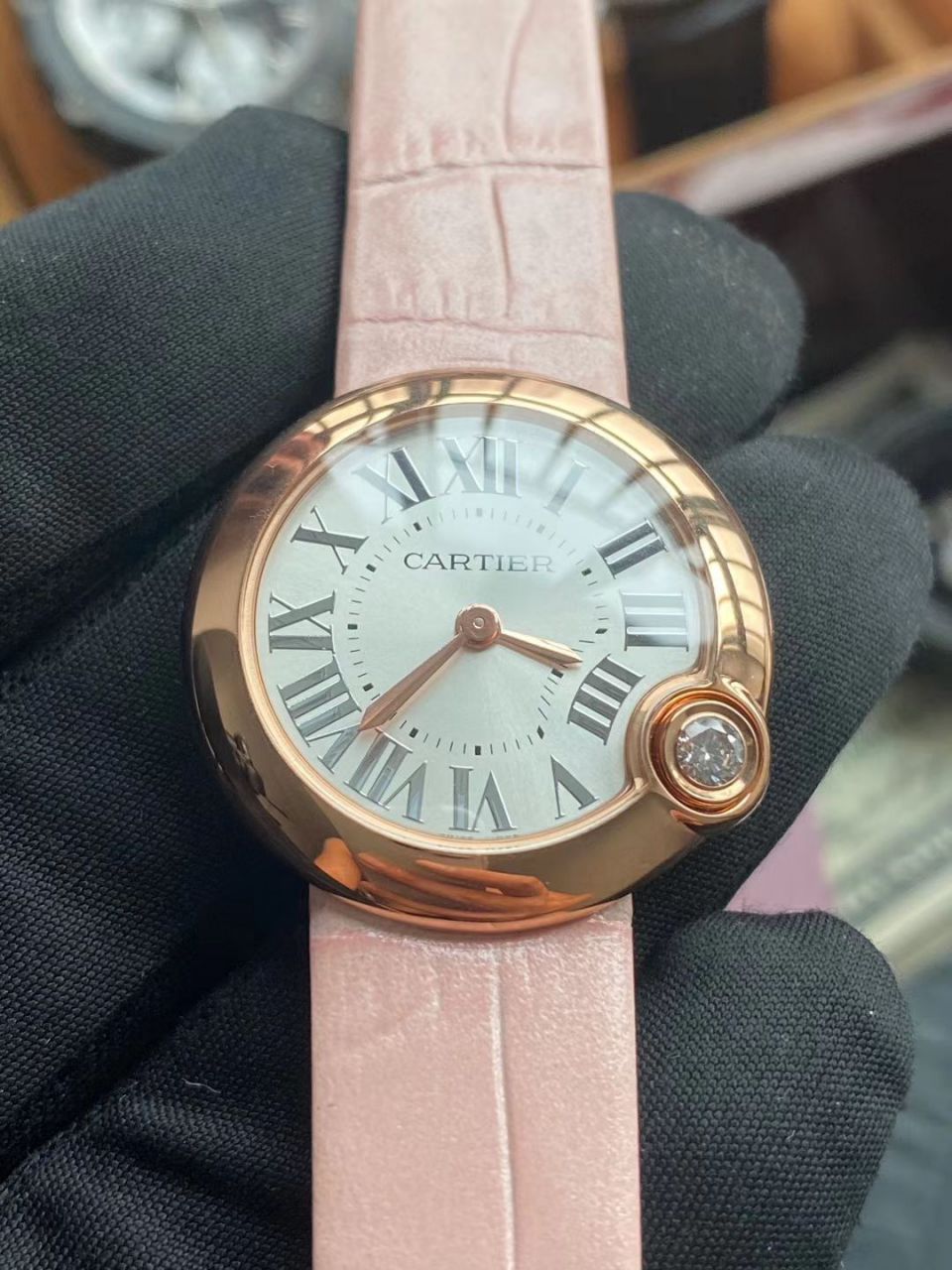 V6 Factory  top  Replica Copy  Watches  Cartier  告白气球女装30毫米WGBL0005，WJBL0008 wrist watches  / K277