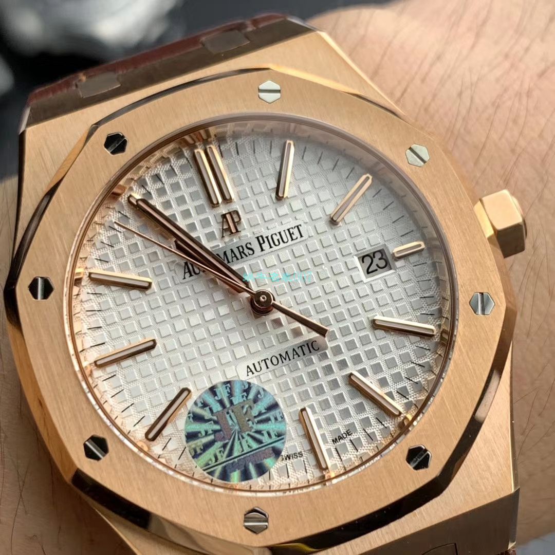 【JF Factory  top  Replica Copy  Watches 】皇家橡树系列 皇家橡树自动上链15400OR.OO.1220OR.02 wrist watches  / AP019