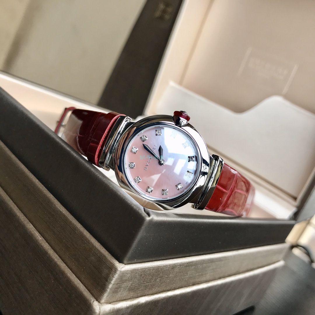 渠道原单真钻女表 BVLGARI LVCEA系列102608 LU28C2SL/12 wrist watches  / BG037