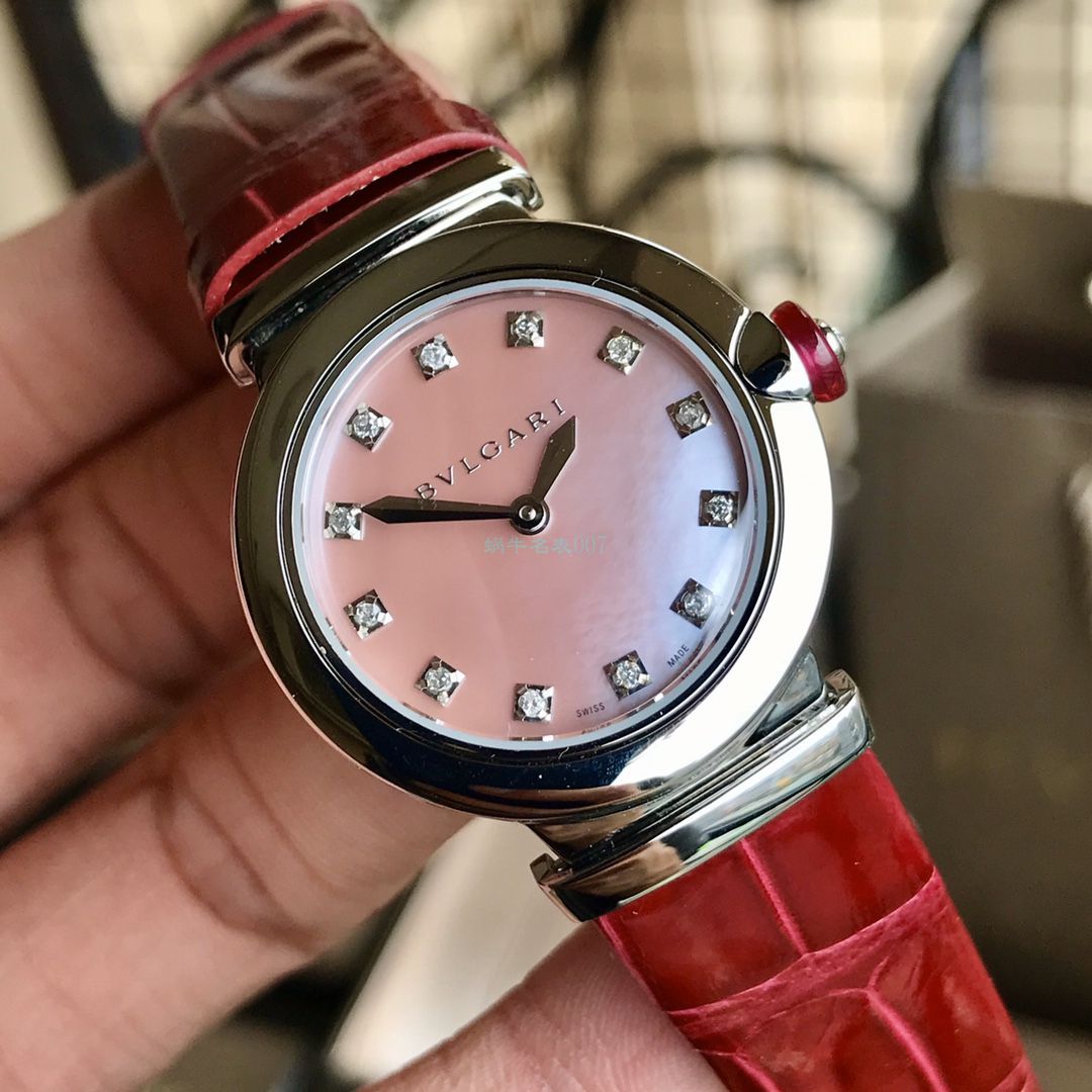渠道原单真钻女表 BVLGARI LVCEA系列102608 LU28C2SL/12 wrist watches  / BG037