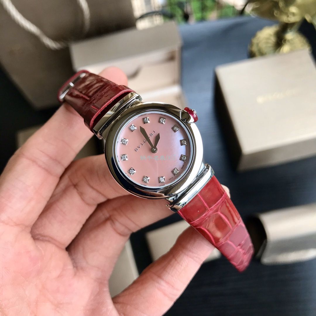 渠道原单真钻女表 BVLGARI LVCEA系列102608 LU28C2SL/12 wrist watches  / BG037