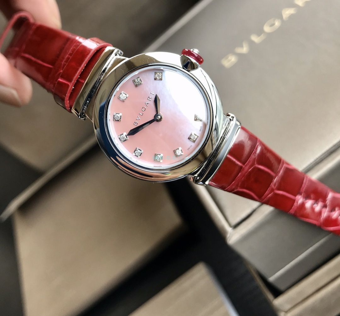 渠道原单真钻女表 BVLGARI LVCEA系列102608 LU28C2SL/12 wrist watches  / BG037